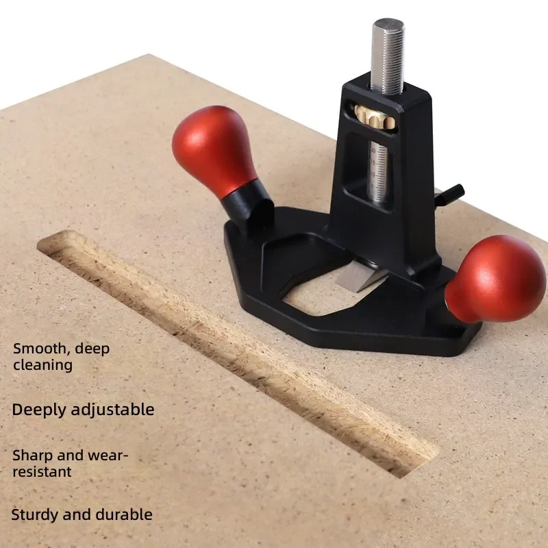 Woodworking Hand Planer Bottom Slotting Wire Tenon Shoulder Right Angle Grooving Tool Manual Carpenter Wood Shaving Device