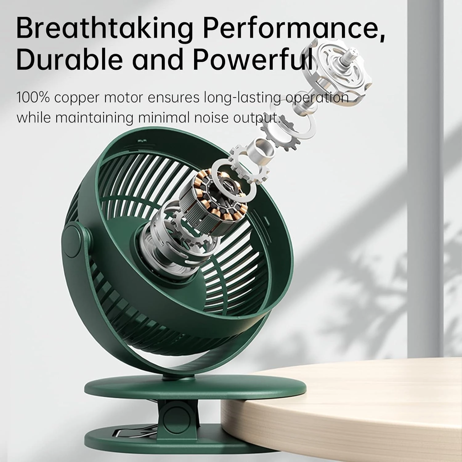 Stay Cool Anywhere with this Convenient, Powerful, and Versatile Portable Mini Fan - Ideal for Clip, Desk, or Hanging Situations
