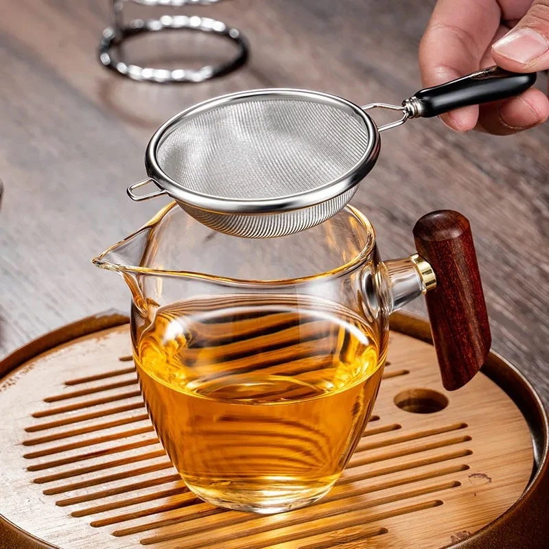 Long Handle Reusable Tea Infuser Stainless Steel Loose Tea Leaf Spice Strainer Coffee Mesh Sieve Filter Vintage Chinese Teaware