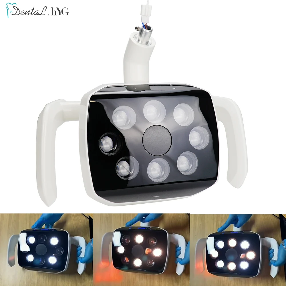 8LEDs Dental Equiment Operation Lamp For Implant Dental Chair LED Light Shadowless With Induction Clinic LED Lamp Teeth Whiteni