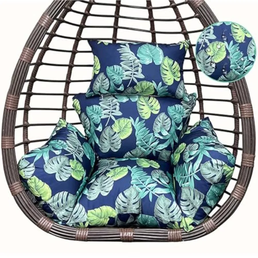 

Indoor Outdoor Egg Chair Cushion Thick Printed Hanging Chair Cushions Soft Seat Pad for Patio Garden Bedroom
