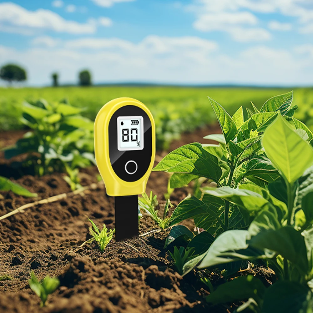 Soil Water Content Analyzer Meter Digital LCD Hygrometer Moisture Sensor Plant Water Monitor for Indoor & Outdoor Plants