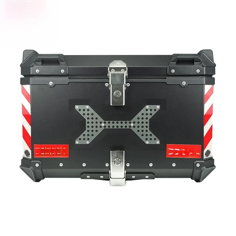 Factory Direct Sale 55 Litres Large Capacity Motorcycle Tail Box Delivery Top Box Aluminum