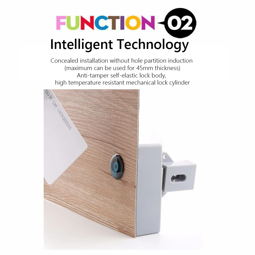 

T3 Cabinet Smart Locks Invisible Sensor Lock RFID IC Card Drawer Locker Device for Furniture Wardrobe