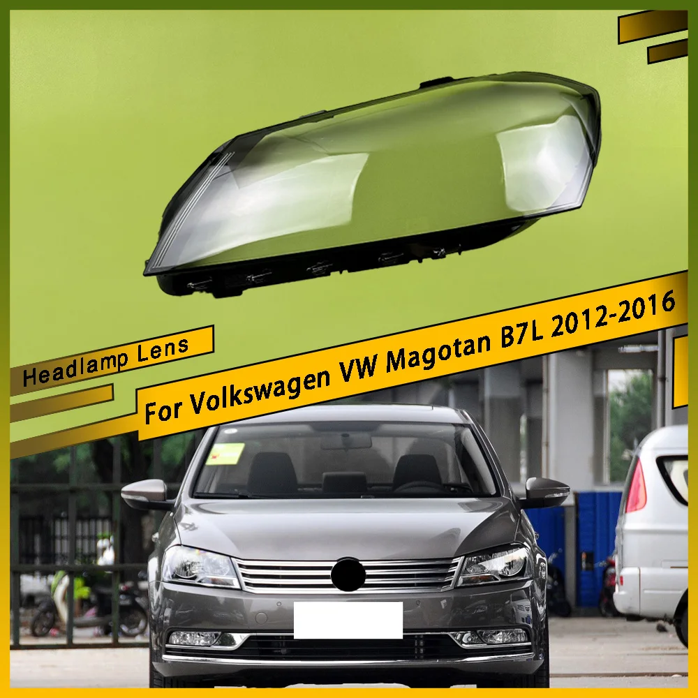 

For Volkswagen VW Magotan B7L 2012 2013 2014 2015 2016 Headlight Lens Cover 1 Pair Clear Headlamp Shell Transparent Lampshade