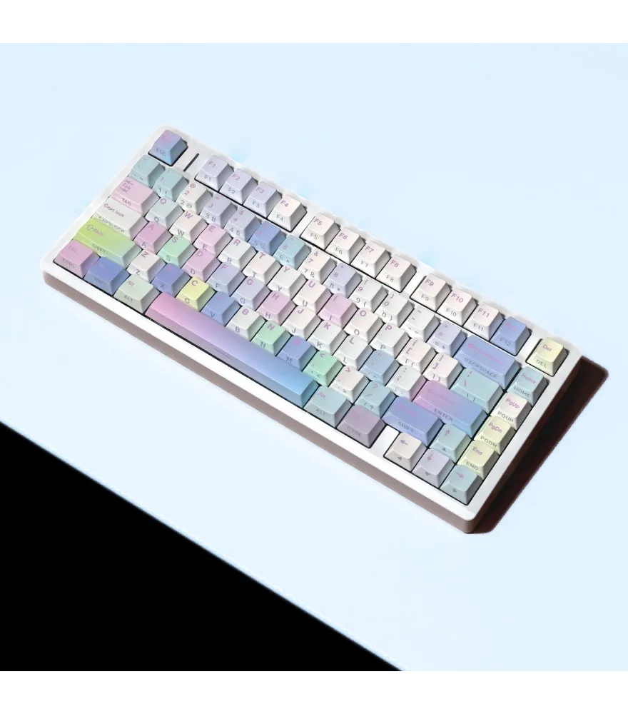 Keycap Korean Russian Thai European small language can be determined double engraving light transmission Pbt original full set