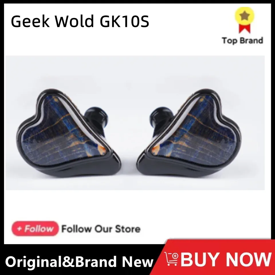 

Geek Wold GK10S HiFi In Ear Monitor 1BA+2DD+2PZT Driver Wired Earphone Hybrid Music Headset With 0.78 2Pin Cable IEM GK100 GK200