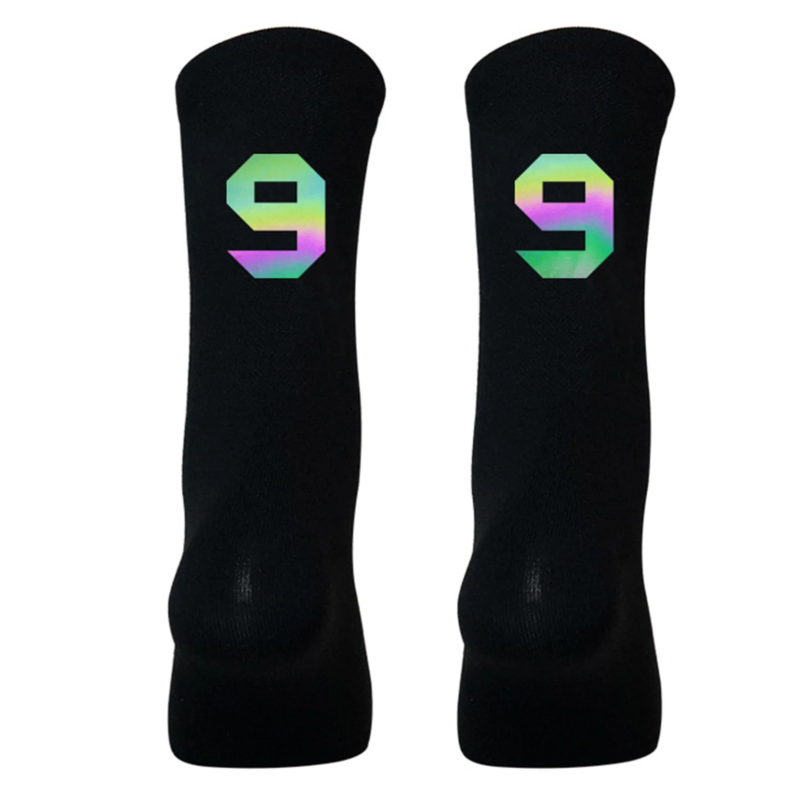 

Knit Team Number Crew Socks Wear Resistant & Odor Proof Socks for Basketball Lacrosse Volleyball