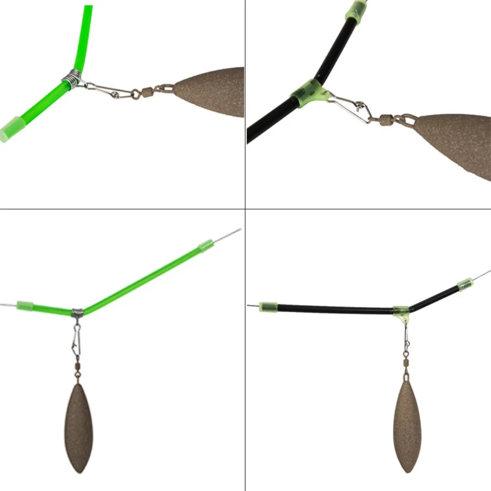 20 قطعة مكافحة لف مكافحة تشابك بوم الصيد أداة المغذية ربط تبختر الصيد معالجة مع يدور ثقالة المفاجئة الصيد