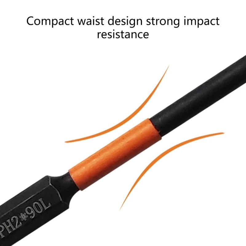 6 ชิ้น/เซ็ตแม่เหล็กชุดหัว Impact Strong ความแข็งไขควงชุด 25-150 มม.Nonslip ไขควงเครื่องมือ 517A