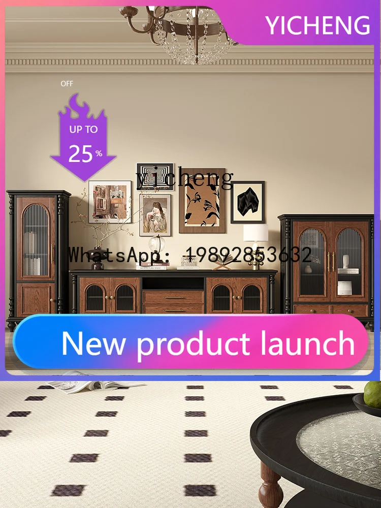 

x9 solid wood ash wood wine cabinet TV cabinet Side High cabinet Locker