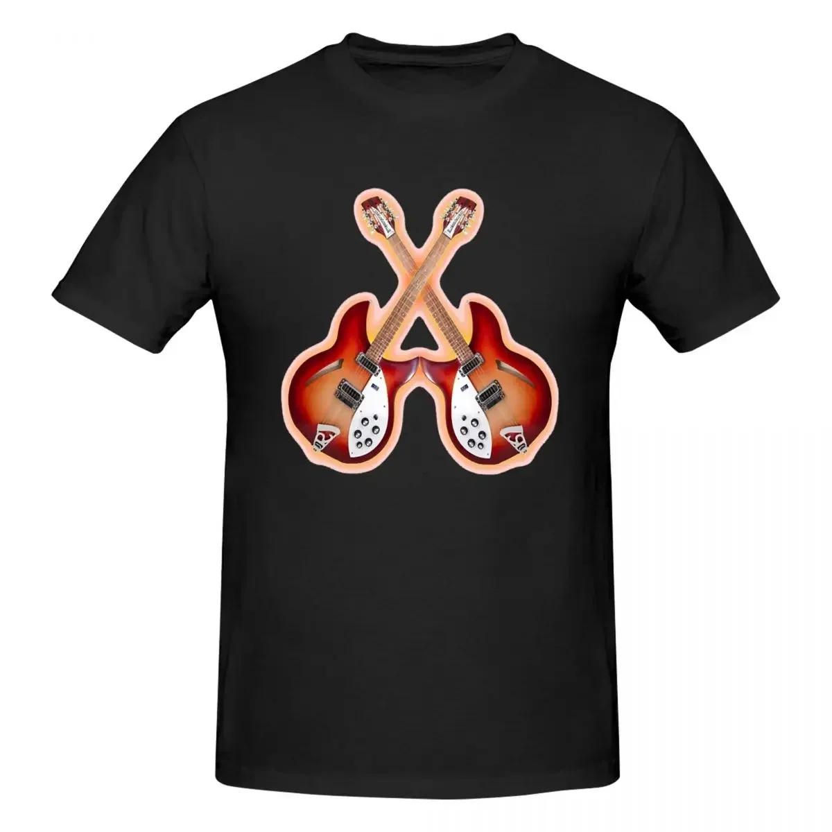 Good Rickenbacker 12 Strings 100% Cotton T-shirt Men's Fashion T Shirts Men crew Neck Short Sleeve S-6XL