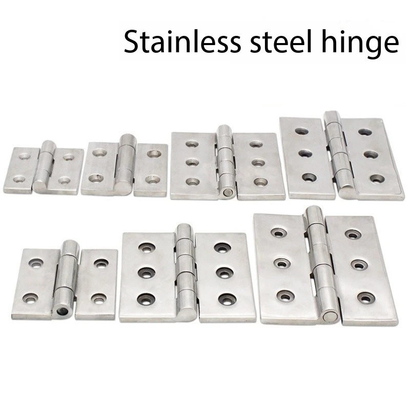 304 stainless steel hinge flat opening zinc alloy machine tool industrial HT064 equipment cabinet door heavy-duty thickening