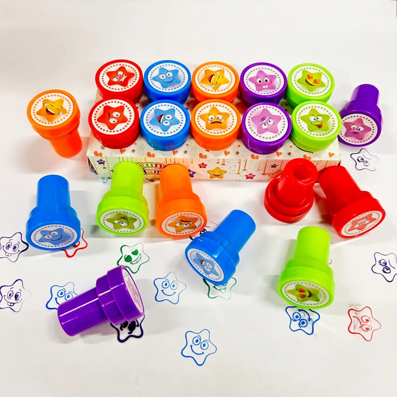 10/20 قطعة من طوابع التعبيرات اللطيفة، طوابع التحبير الذاتي لمستلزمات حفلات أعياد الميلاد الممتعة، هدايا الحفلات، طوابع مكافآت المعلم، التعلم