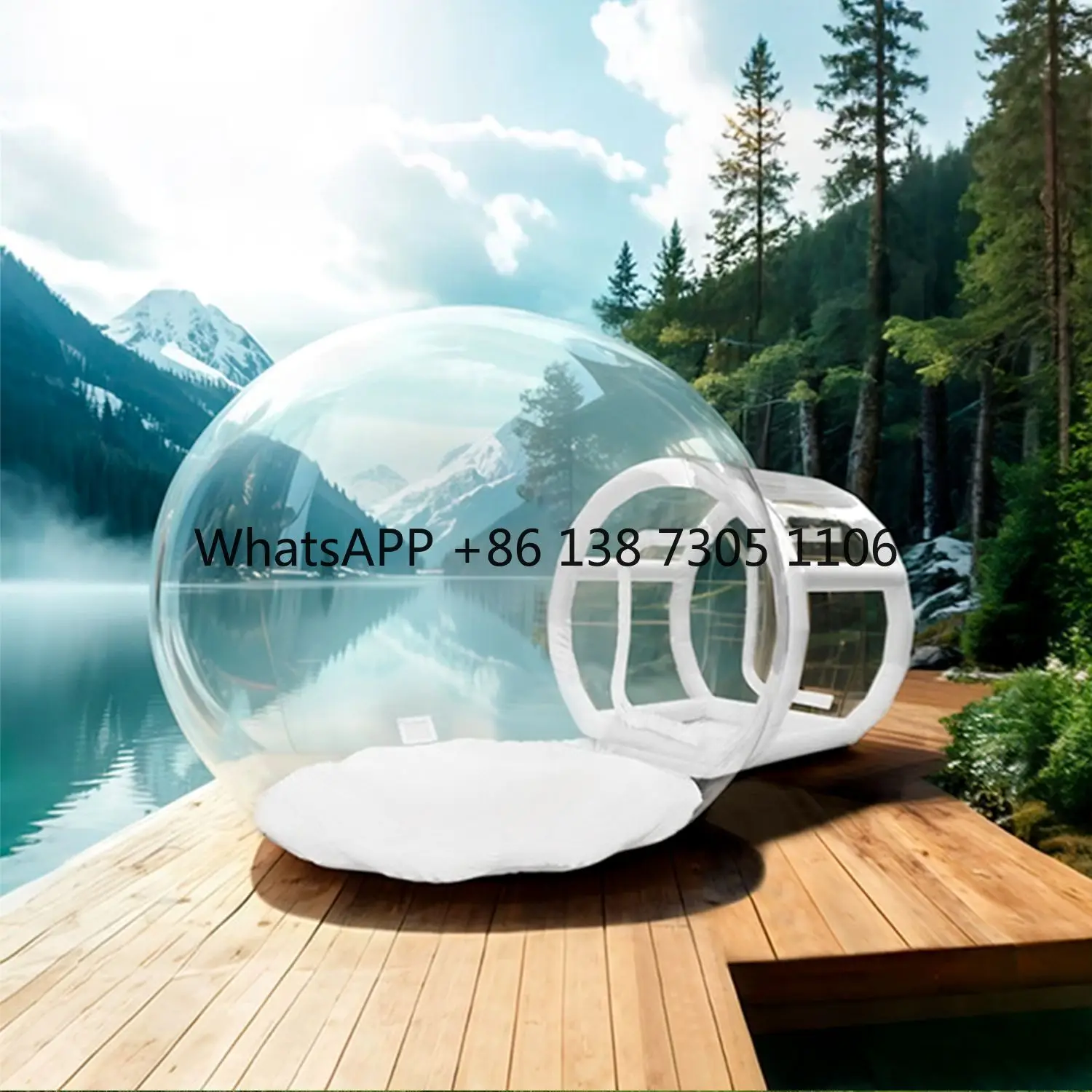 

Movable Party Event Sunshine Bubble House PVC Transparent Tent Camping Star Tent Inflatable