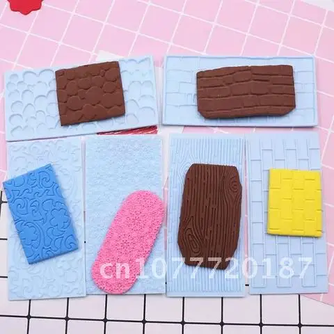 

Acrylic Clay Molds Set Pottery Tools Accessories Embossing Model Decor DIY Handmade Craft Supplies 1Set Polymer Mat