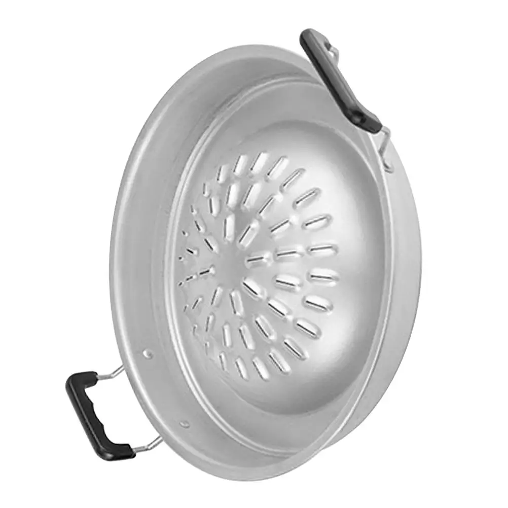 

Reusable BBQ Pan Metal Grill Supply Wear Resistance Korean Bbq Pan Sturdy Handle Suitable Indoor Restaurant Outdoor Barbecue