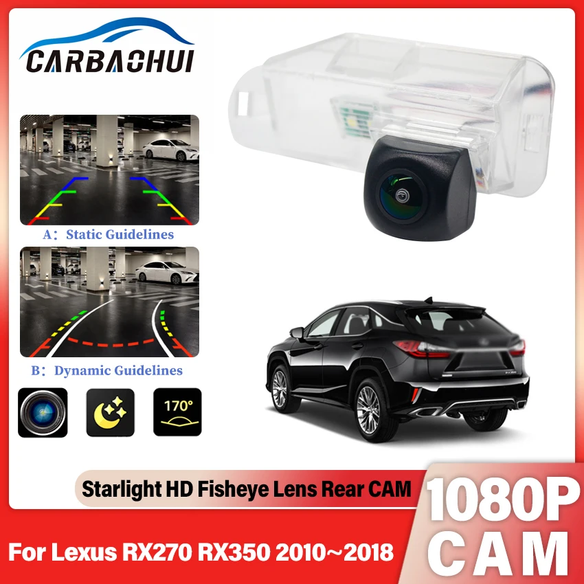1080P Rear View Camera For Lexus RX270 RX350 2010~2018 CCD Backup Camera Night Vision Reversing RCA Camera license plate Camera