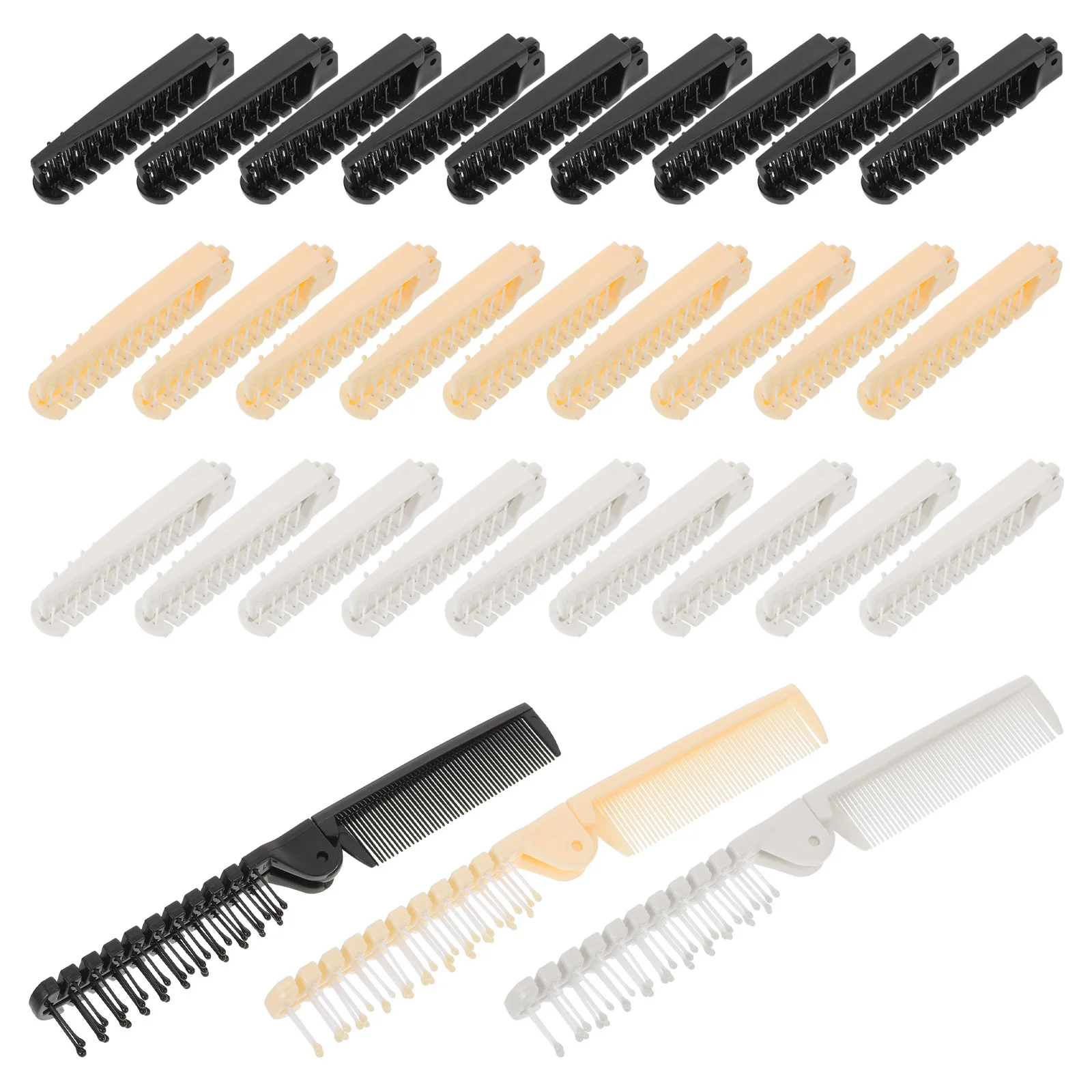 

30Pcs Foldable Anti Static Comb Dual Use Folding Hair Brush Travel Pocket Styling Comb Lightweight Portable Hairbrush for Men