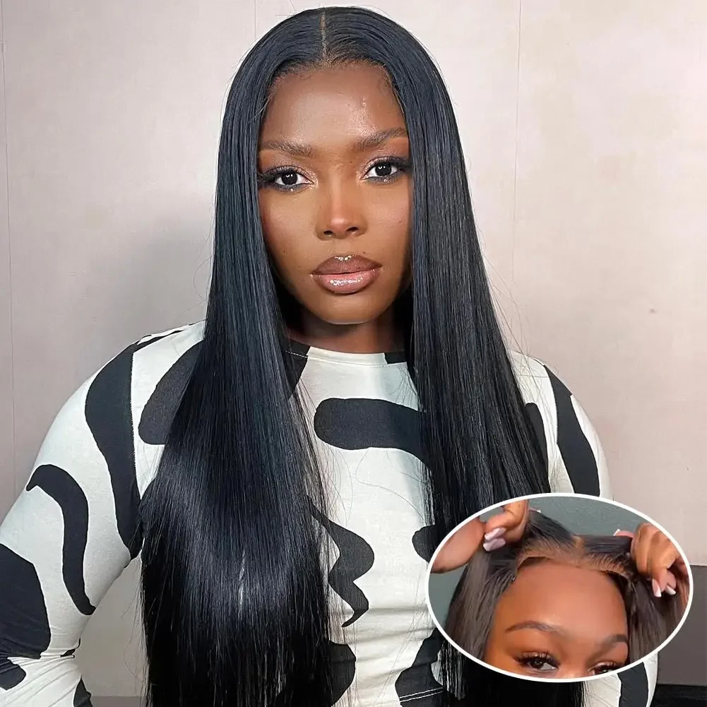 

13x4 HD Straight 5x5 HD Transparent Lace Front Wigs Brazilian For Women Glueless Wigs Human Hair Ready To Wear Lace Frontal Wigs