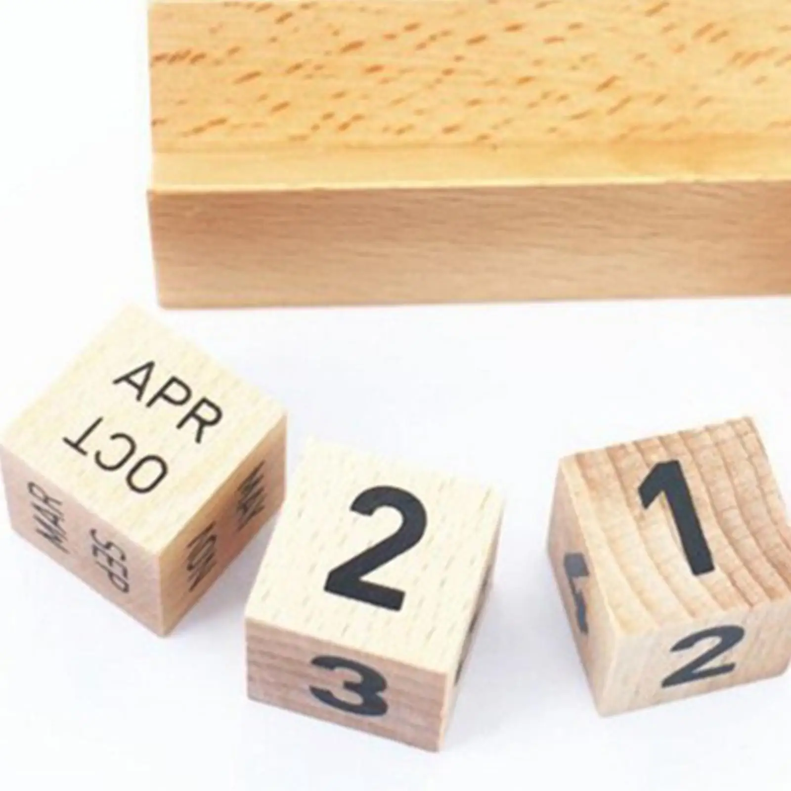 innovative wood Perpetual Calendar ,DIY Month Date Blocks ,Desktop Calendar Blocks ,Tabletop Calendar for Bedroom Office