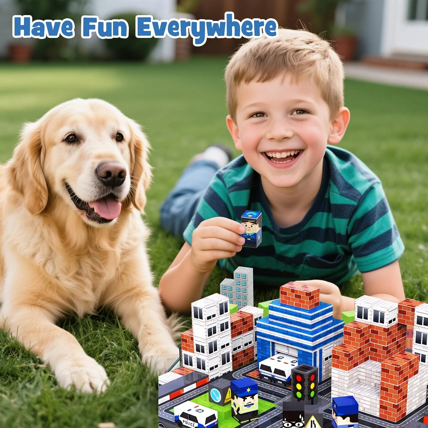 2.0cm磁気ブロック 磁気ビルディングブロック 都市交通 磁気ビルディングブロックおもちゃ 子供用キューブ組み立て 旅行ゲームおもちゃ