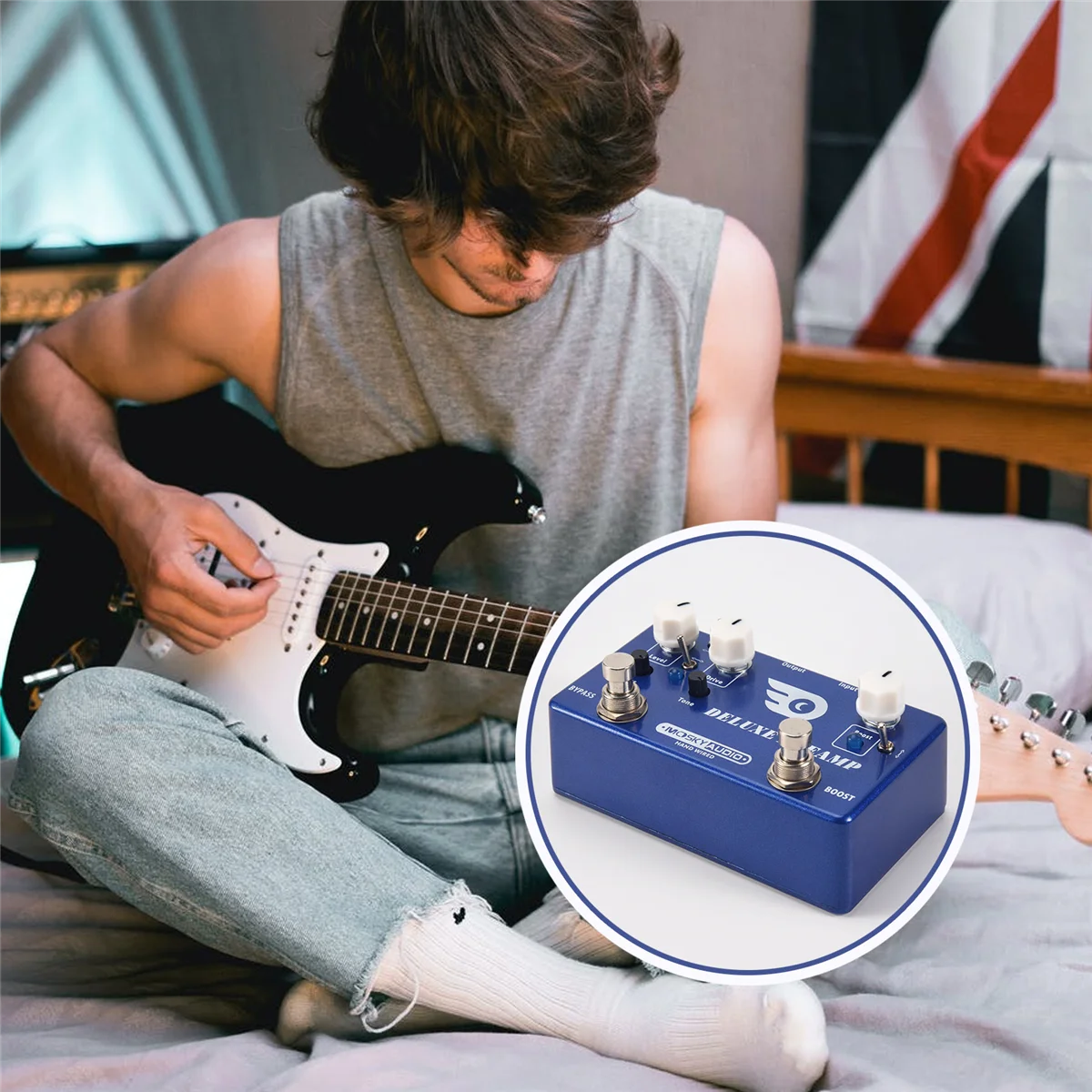 

Lo-ok Deluxe предусилитель, педаль эффектов для гитары 2 в 1, классические эффекты Overdrive, металлический корпус с настоящим байпасом, аксессуары для гитары