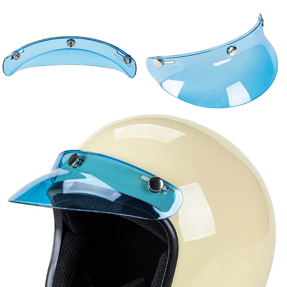 Motorcycle Helmets Visor Peak-Shield Universal 3-Snap Vintage Replacement Helmets Brim Accessories Retro Helmet-Peak Attachment view 2