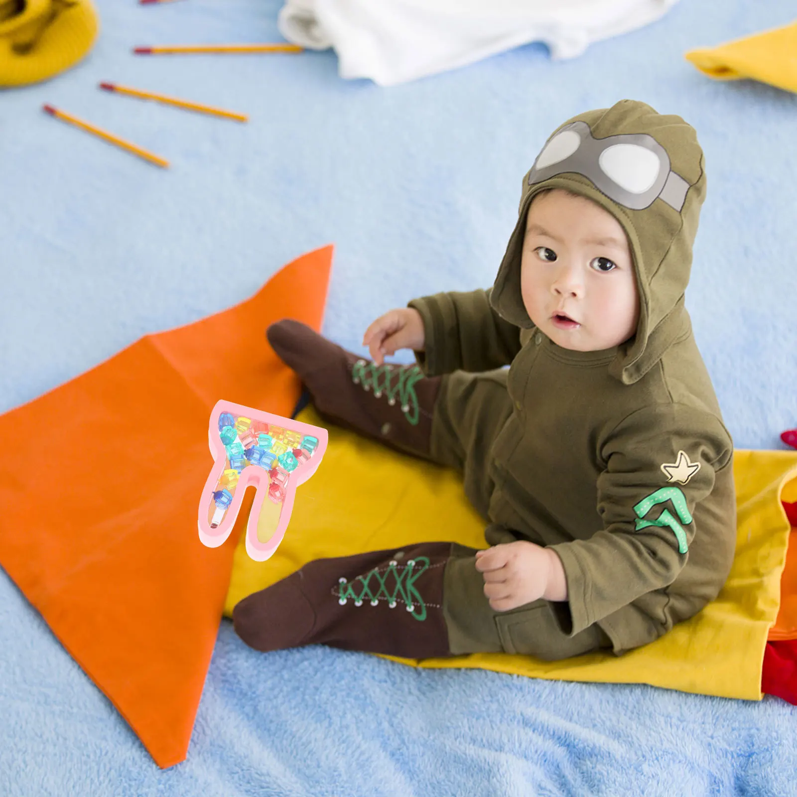 

1 комплект, держатель для детских зубов, коробка для хранения волос плода, детский органайзер на память в форме кролика, детский сборник зубов, экономия