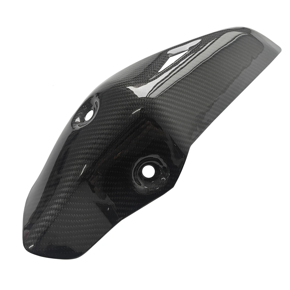 Carbon Fiber Motorcycle Exhaust Pipes Protection Cover For Kawasaki ZX-10R ZX-10RR 21-26 ZX10R ZX10RR Muffler Heat Shield Cover