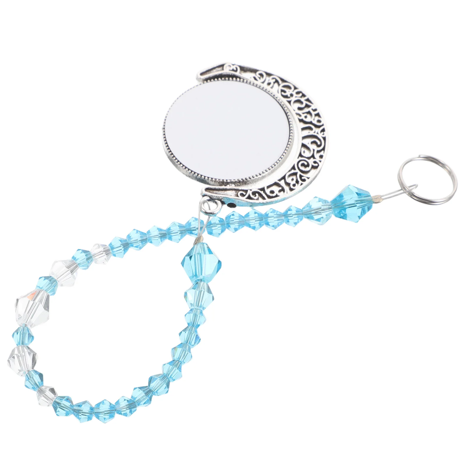 

Moon Pendant Car Rearview Mirror Decoration DIY Window Ornaments Home Alloy Charms Sublimation Blank Hanging Accessories