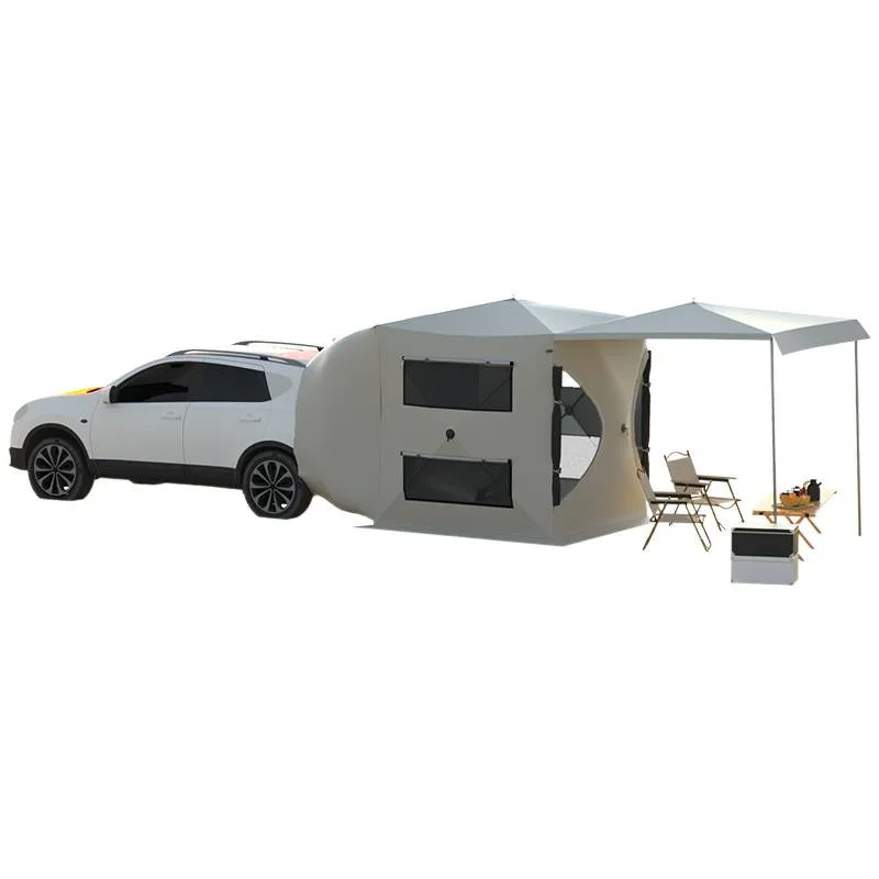 Modern Panel Car Tail And Side Tent For Self-driving Tour Outdoor Sunshade