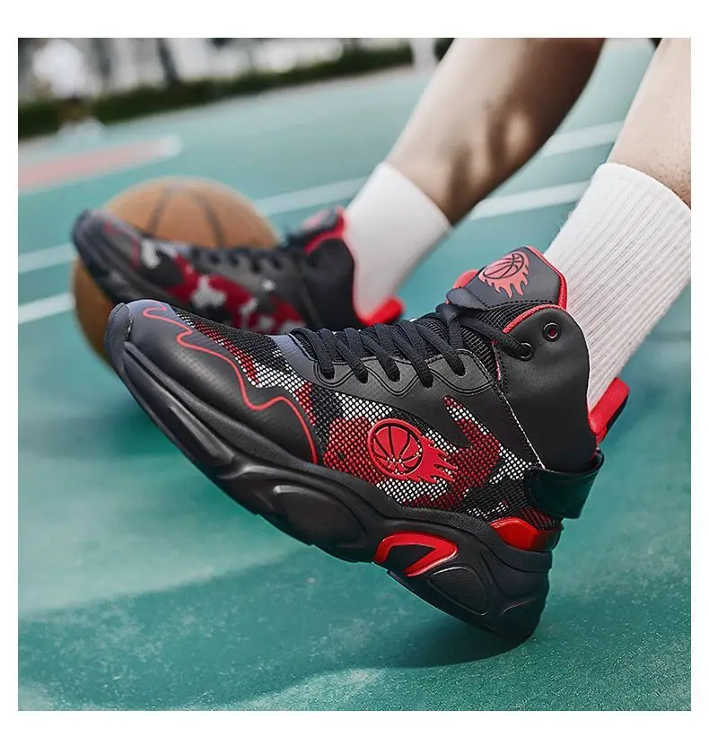 

Classic Unisex Basketball Trainers Comfortable Non-slip Fitness Basketball Shoes 38-45 High quality mid-top basketball shoes