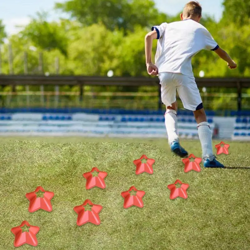 Soccer Cones For Training Football Cones Sports Cones Five-Pointed Star Mark Disc Football Practice Equipment Field Cone Markers