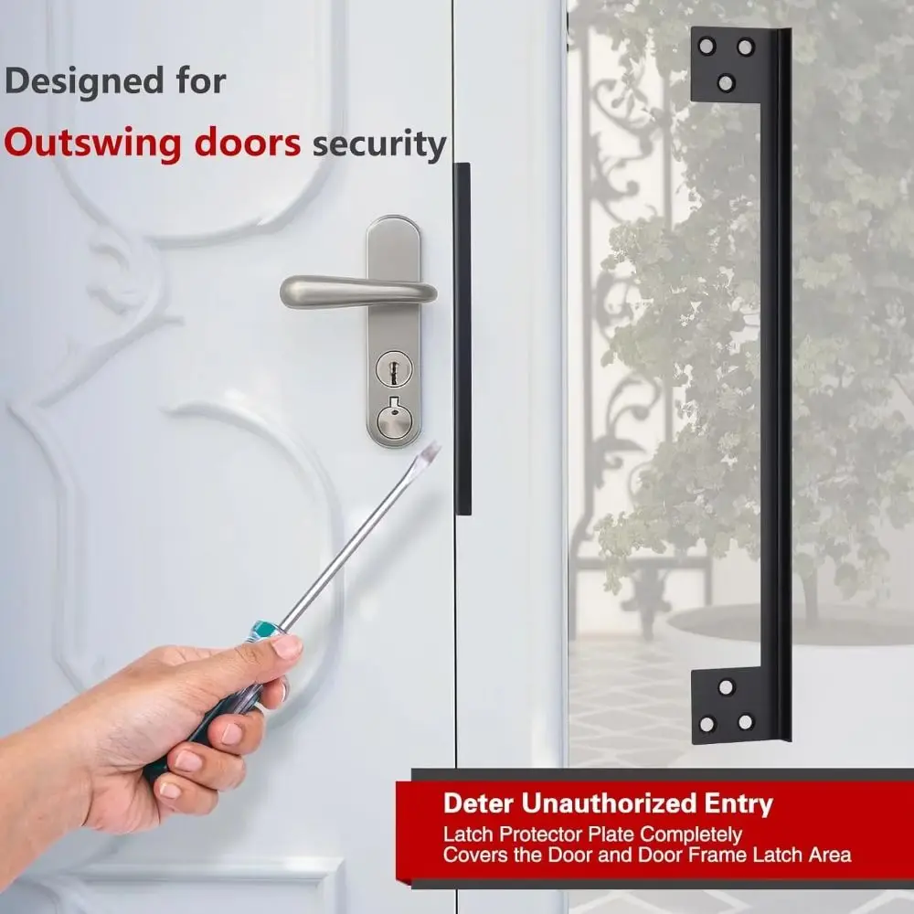 

Универсальные L-образные дверные замки, защитная пластина, двусторонняя наружная угловая крышка из нержавеющей стали, нержавеющая, устойчивая к коррозии