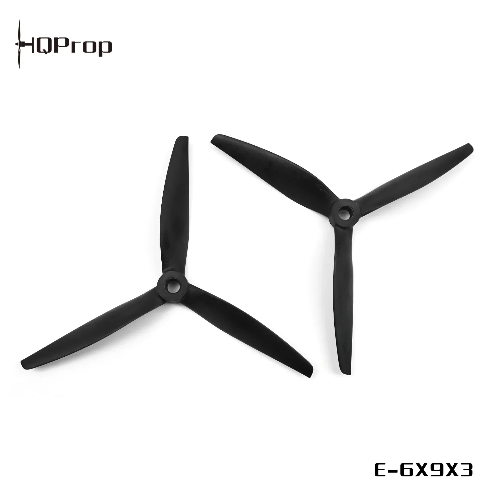 HQPROP E-6X9X3 Thin Electric 6X9X3 6 Inch 3-Blade High Efficiency Propeller for RC Fixed Wing Airplane Drone Spare Blades