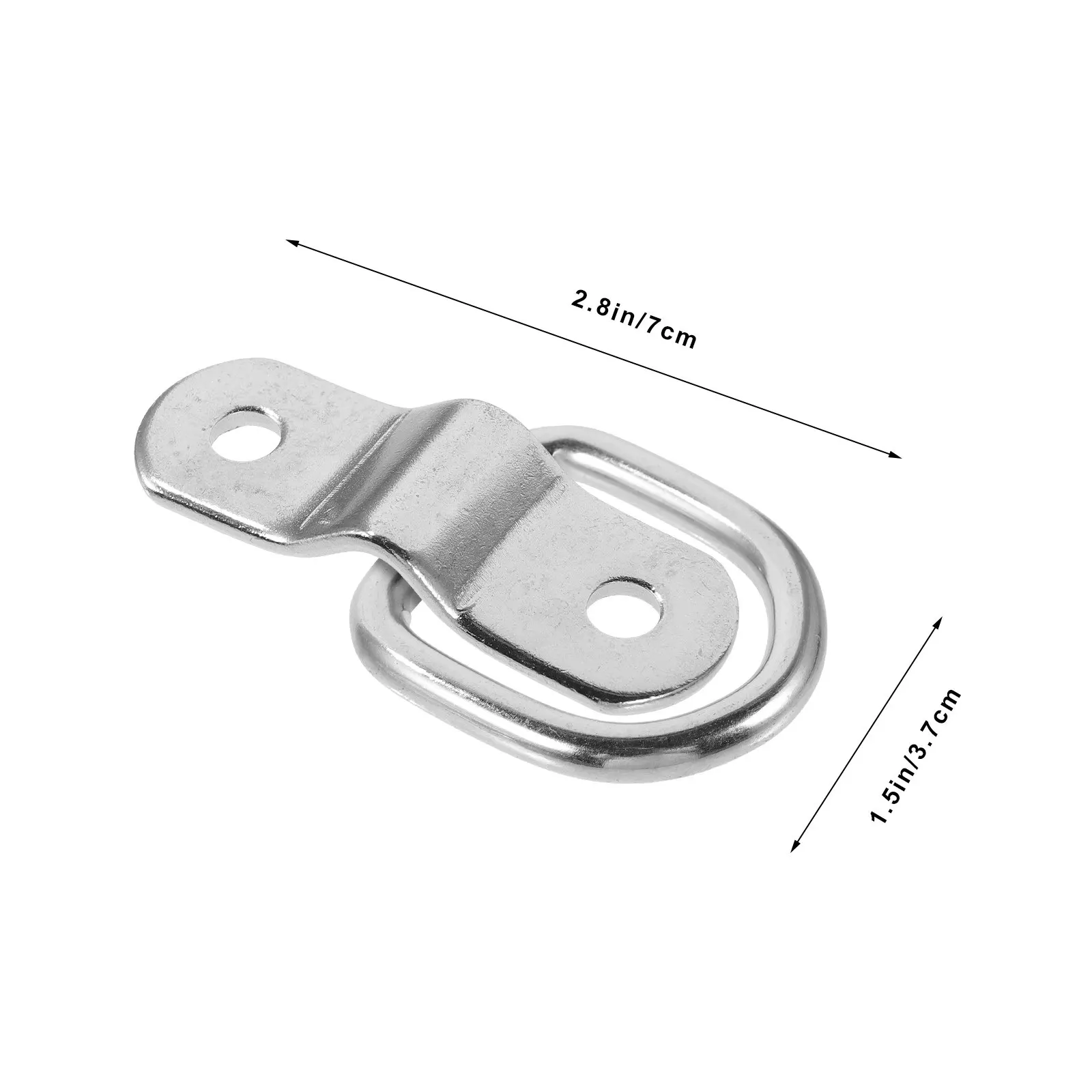8pcs D Ring Trailer Tie Down Anchor Plate Stainless Steel Truck Bed Hooks For Luggage Bike Rack Car Accessories Tool Parts