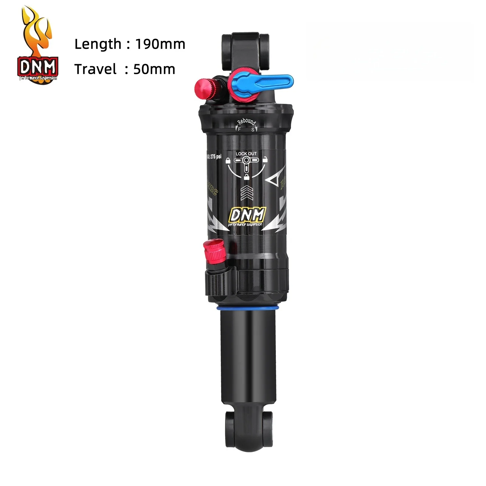 DNM AOY-39 الدراجات الجبلية دراجة مانع الصدمات الخلفي 165/190/200 مللي متر امتصاص الصدمات دراجة الصدمات الخلفية ل XC/Trail الإنحدار #6