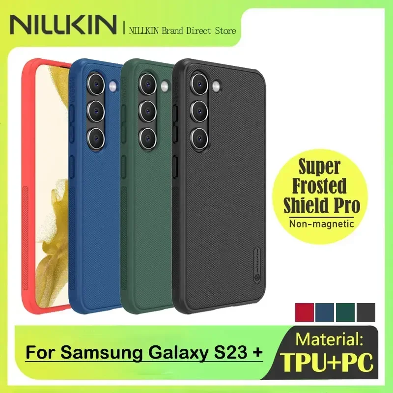 Чехол Nillkin Super Frosted Pro для Samsung Galaxy S24 plus, защита от отпечатков пальцев, ТПУ, ПК, защитная задняя крышка для Samsung S24+