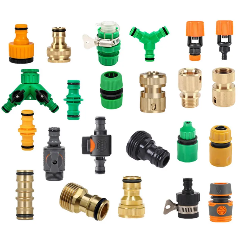 5pcs Garden Hose Quick Connector Stop Water Connector Garden Irrigation Water Coupler Watering Pipe Fitting