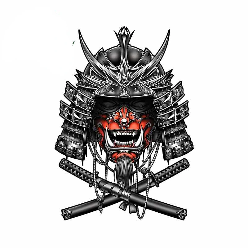 Skeleton monster warrior decorative waterproof Sticker - suitable for car body, diesel car accessories PVC decal, 13cm,