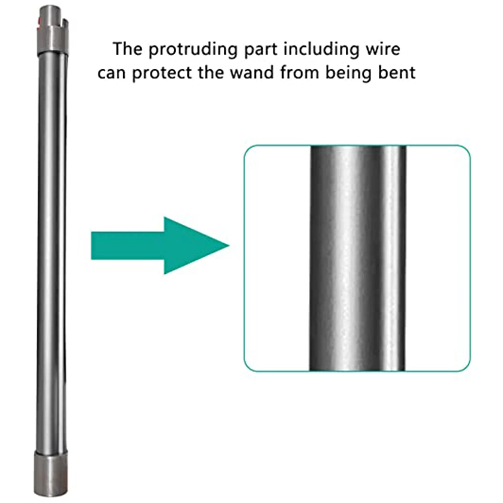 ملحقات مكنسة كهربائية قضيب لديسون ، أنبوب مستقيم ، شريط تمديد معدني ، أنبوب عصا محمول باليد ، V7 ، V8 ، V10 ، V11