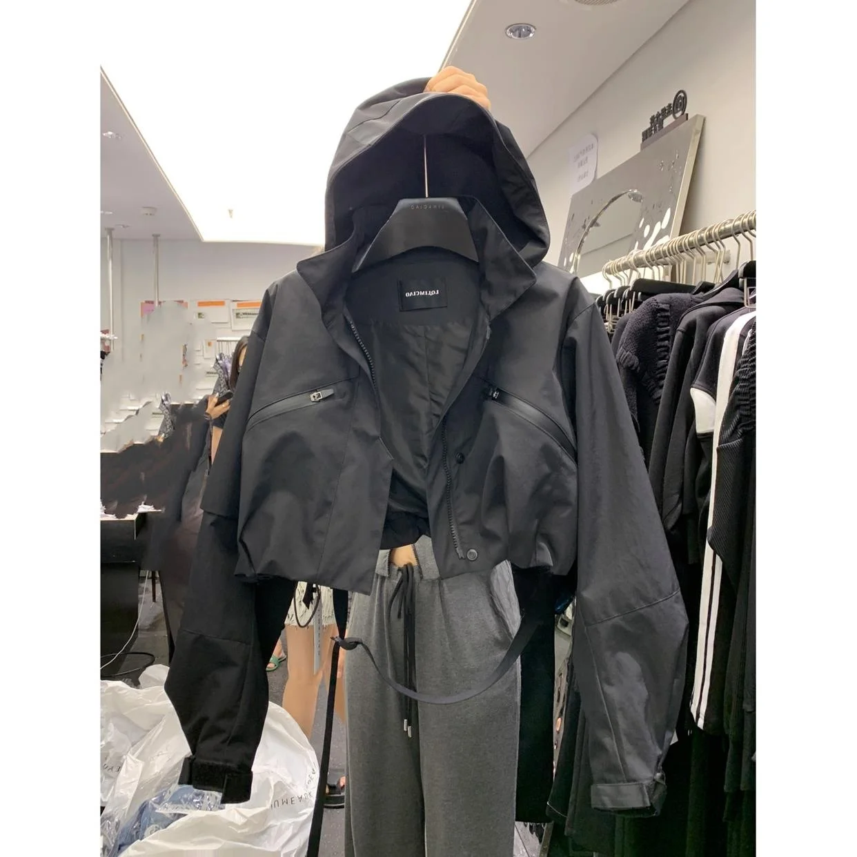 العلامة التجارية Bule المرأة ort البيسبول Jaet الوقوف طوق ملابس العمل معطف الخريف مادة أخرى 00% السيدات قسط Faion #2