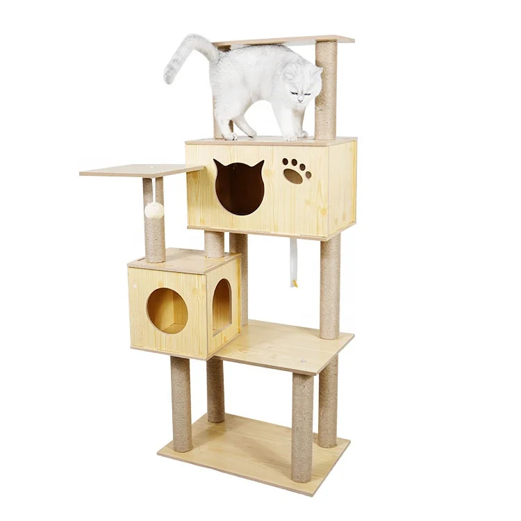 Climbing Tower Cat Tree Eco-friendly Condo House Pet Furniture