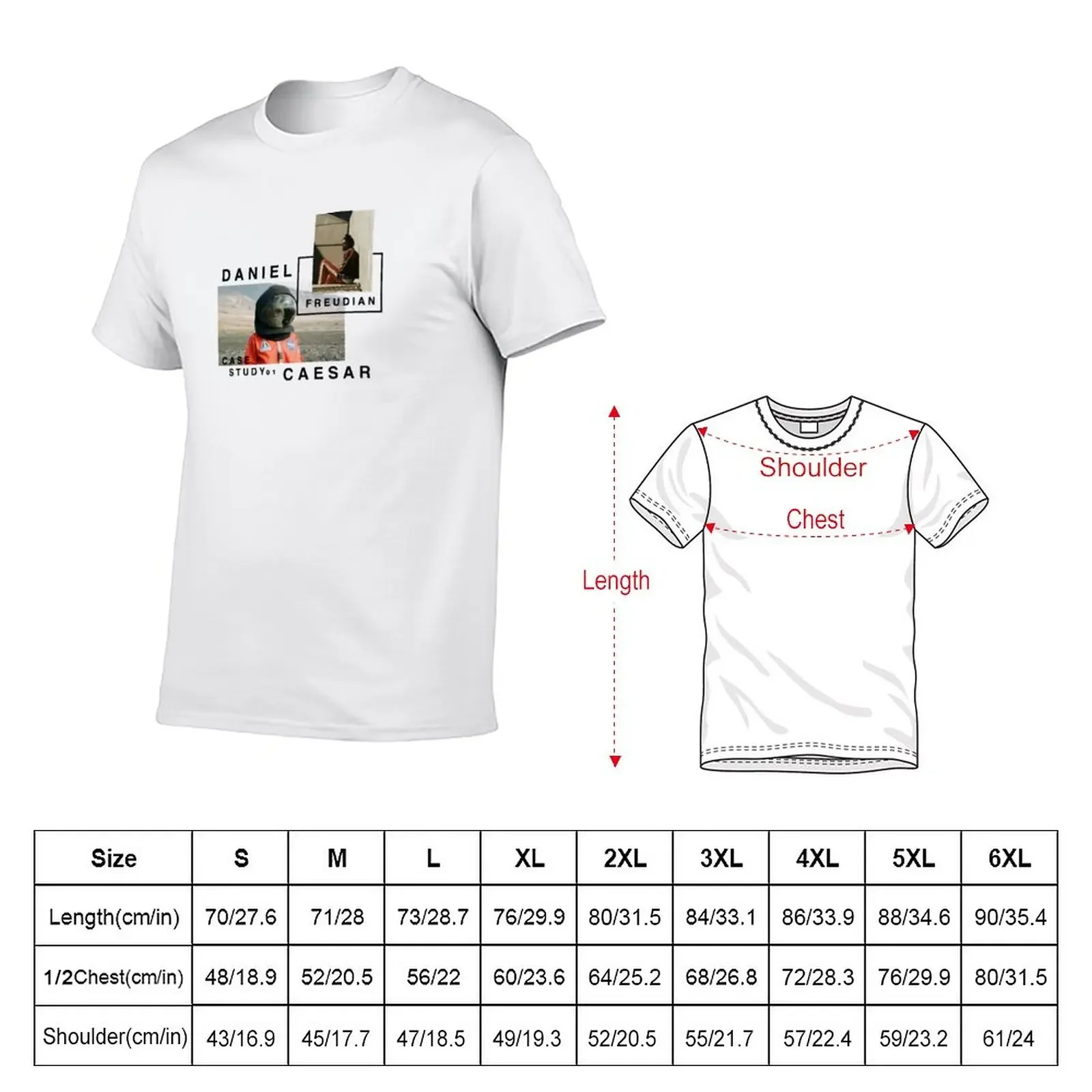 Daniel Caesar Freudian Case Study 01 Albums Design T-Shirt boys animal print summer tops anime t shirts for men graphic