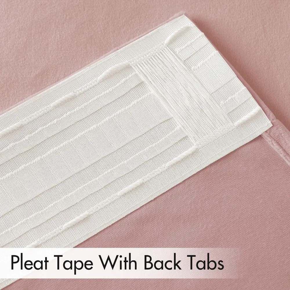 ستائر مخملية وردية فاخرة للأطفال، 96 طولًا، لوحتين، سواد الغرفة، معزولة حراريًا، ستائر تعتيم ناعمة لغرف النوم و