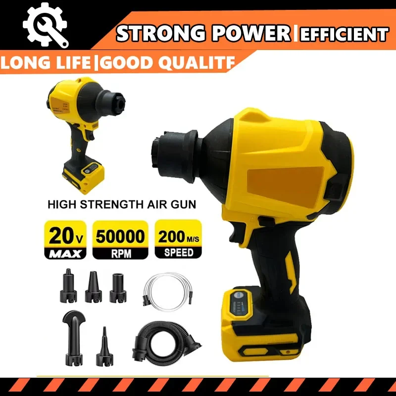 Nouveau Fit Dewalt ventilateur d'air sans brosse sans fil Machine à dépoussiérer électrique ventilateur de poussière gonfleur ventilateur portatif pour batterie Dewalt 20V