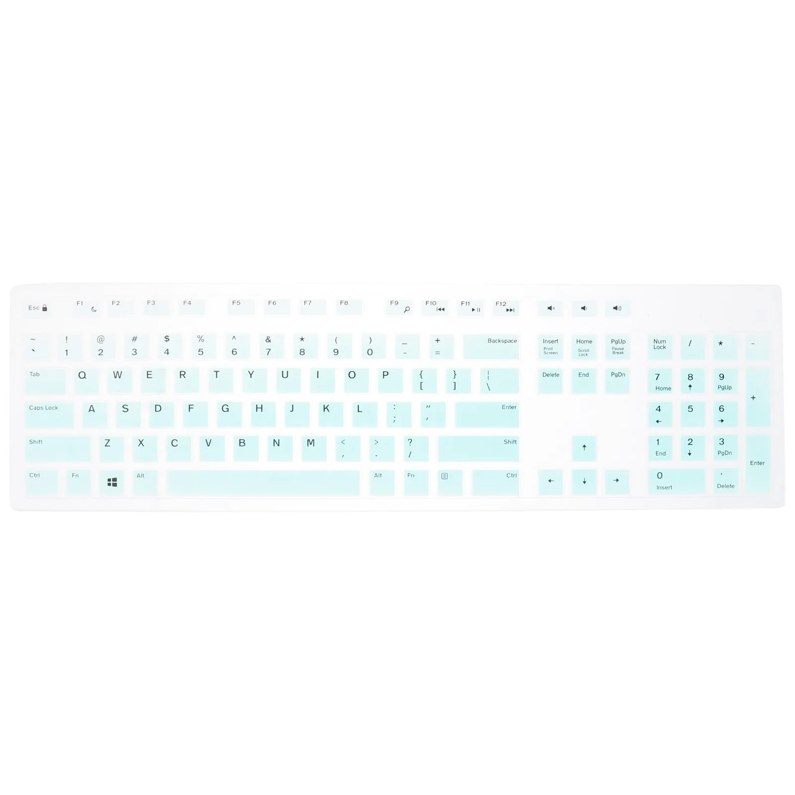 

1 pc Silicone Keyboard Protective Cover For Kb216 Km636 Waterproof Dustproof Film Compatible With Inspiron 3475 3670