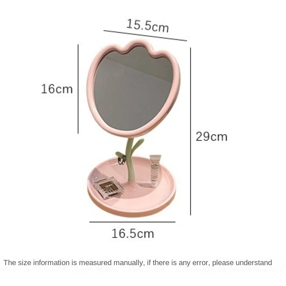 New Tulip Desktop Makeup Mirror High-definition Detachable Dressing Mirror Versatile Table Mirror Gift