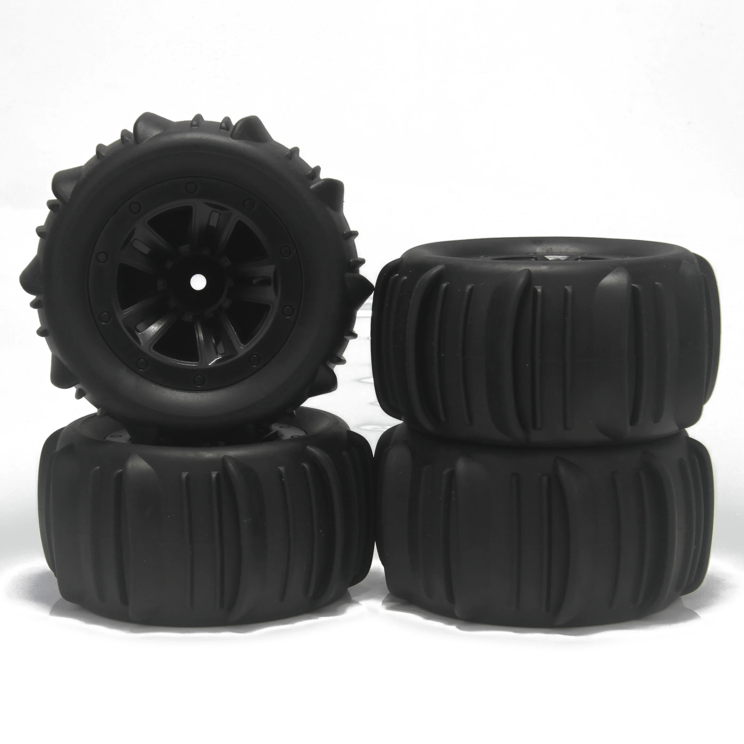 85mm 12mm Hex Monster Truck Rubber Wheel Tyre Off-road Paddle Tire for Wltoys 144001 144010 HBX 16889 16890 SCY16101 16102 Pro